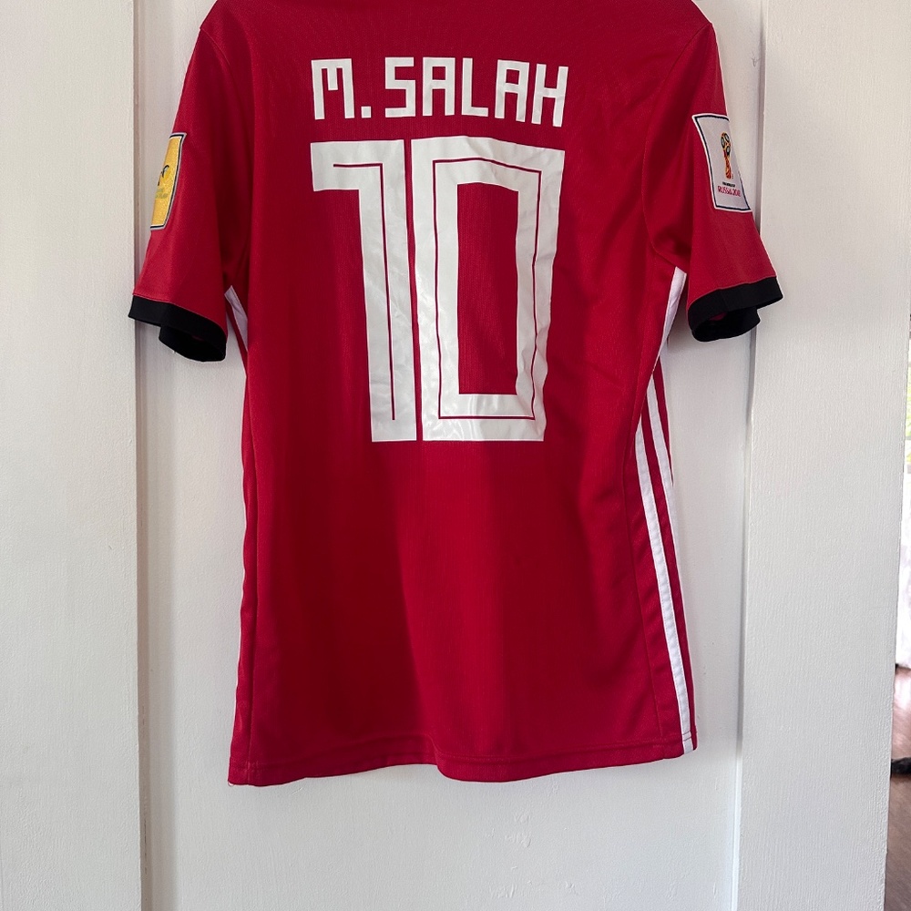 Adidas Mohamed Salah #10 Egypt World Cup Russia 2018-19 home soccer jersey - Picture 3 of 3
